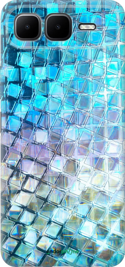 Силиконовый чехол Переливающаяся чешуя для Infinix Smart 10 PLus - 227u-4108 изображение 