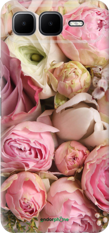 Силиконовый чехол Розы v2 для Infinix Smart 10 PLus - 2320u-4108 изображение 