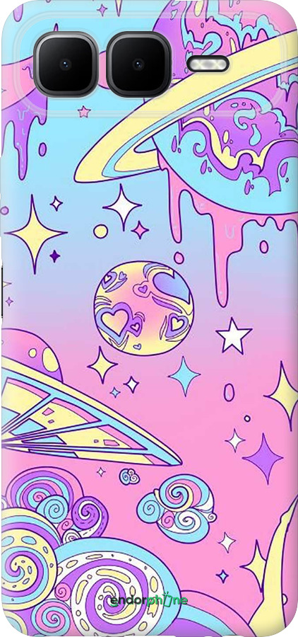 Силіконовий чехол Рожева галактика для Infinix Smart 10 PLus - 4146u-4108 изображение 