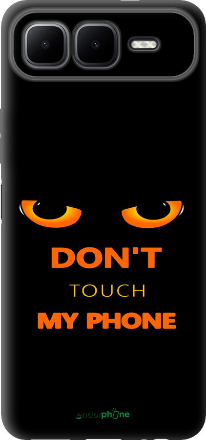 Силиконовый чехол Don't touch the phone для Infinix Smart 10 PLus - 4261u-4108 изображение 