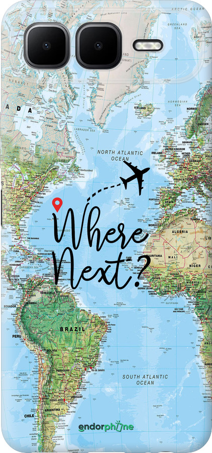 Силиконовый чехол Путешествие для Infinix Smart 10 PLus - 4503u-4108 изображение 