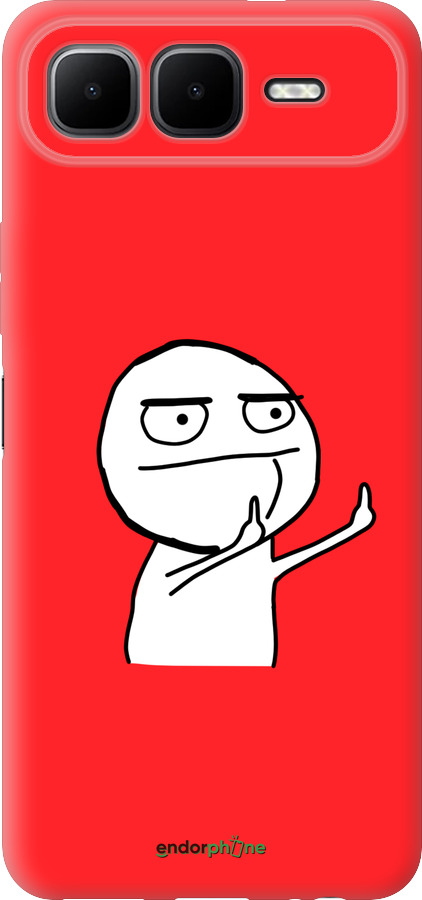 Силиконовый чехол Мем для Infinix Smart 10 PLus - 4578u-4108 изображение 