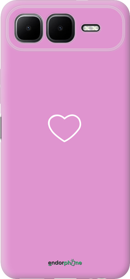 Силиконовый чехол Сердце 2 для Infinix Smart 10 PLus - 4863u-4108 изображение 