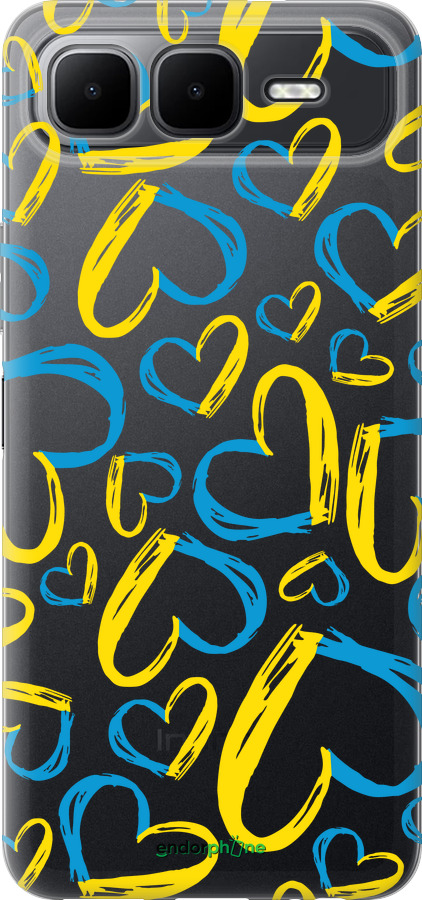 Силиконовый чехол Сердца UA для Infinix Smart 10 PLus - 5292u-4108 изображение 