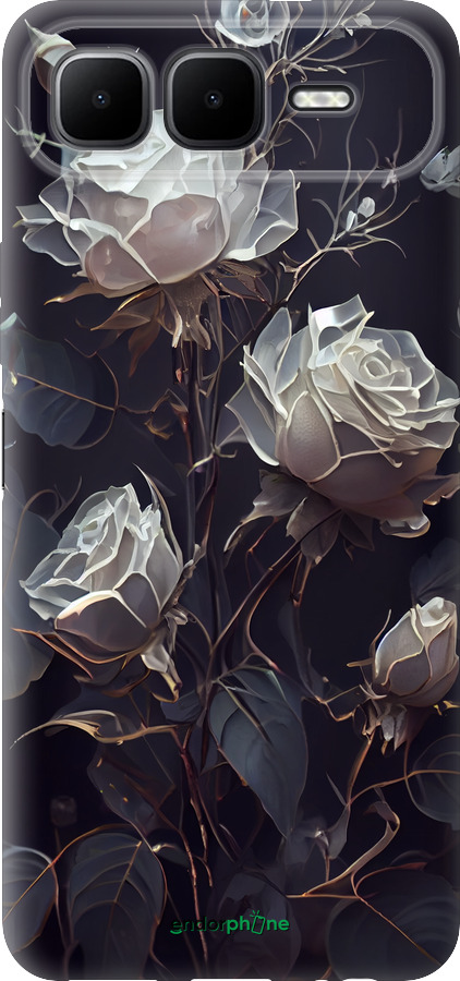 Силіконовий чехол Троянди 2 для Infinix Smart 10 PLus - 5550u-4108 изображение 