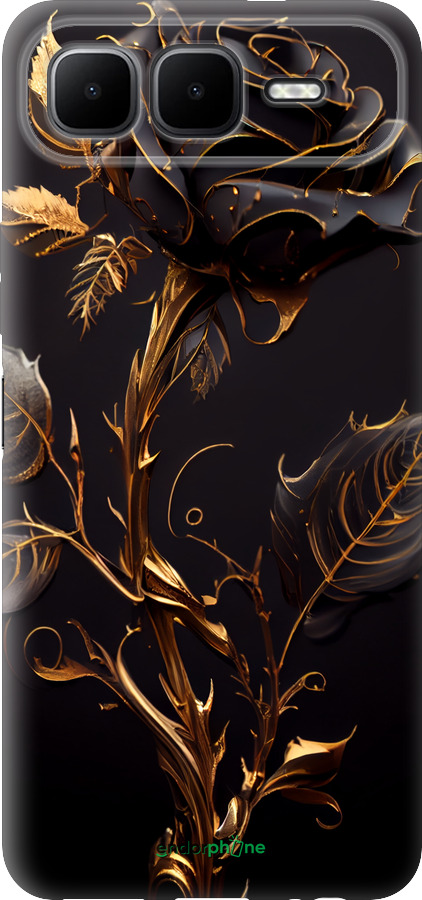 Силіконовий чехол Троянда 3 для Infinix Smart 10 PLus - 5552u-4108 изображение 