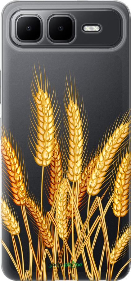 Силиконовый чехол Колоски пшеници для Infinix Smart 10 PLus - 5866u-4108 изображение 