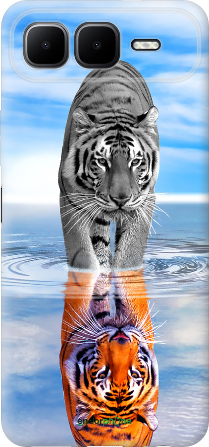 Силиконовый чехол Тигр для Infinix Smart 10 PLus - 6016u-4108 изображение 