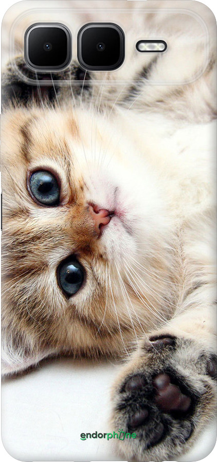 Силиконовый чехол Котик для Infinix Smart 10 PLus - 6024u-4108 изображение 