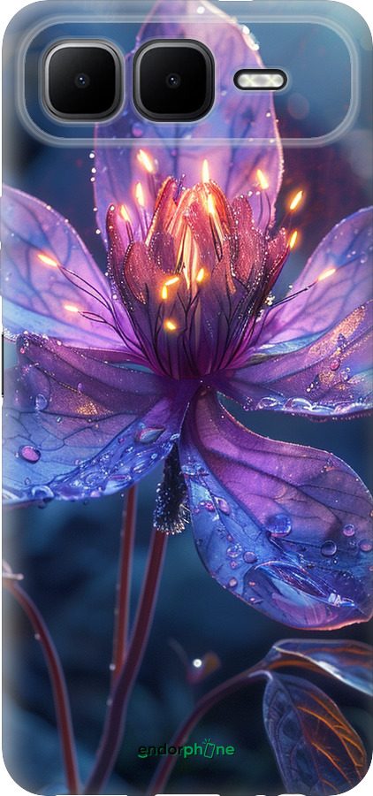 Силиконовый чехол Магический цветок для Infinix Smart 10 PLus - 6038u-4108 изображение 