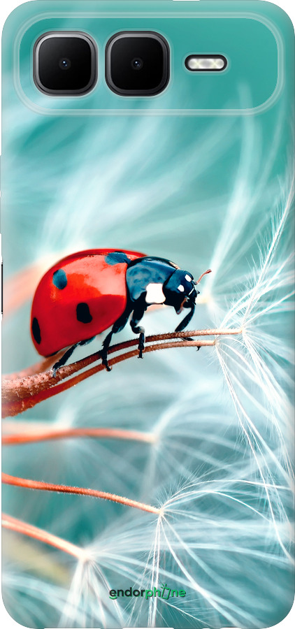 Силиконовый чехол Божья коровка для Infinix Smart 10 PLus - 6049u-4108 изображение 