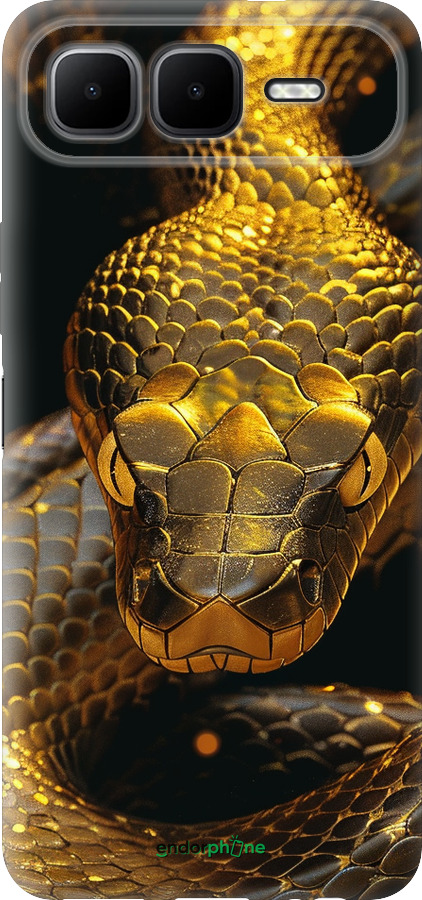 Силиконовый чехол Golden snake для Infinix Smart 10 PLus - 6072u-4108 изображение 