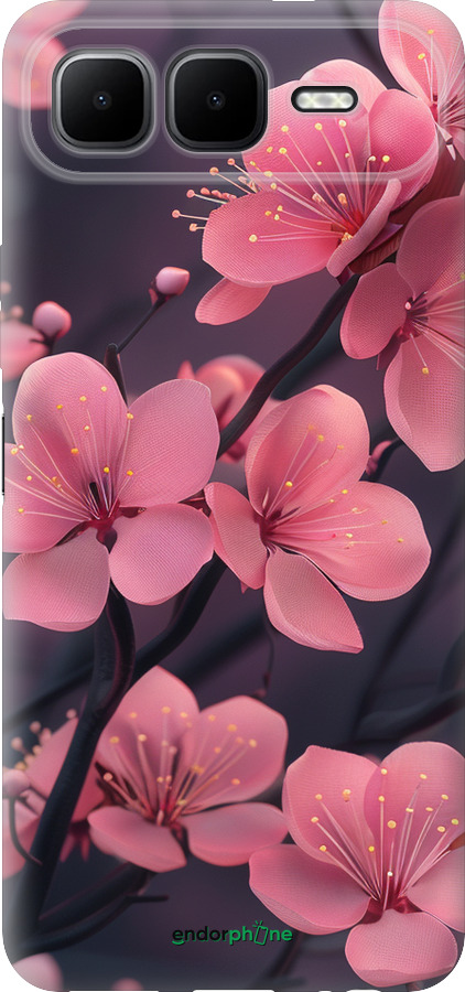 Силіконовий чехол Пурпурова сакура для Infinix Smart 10 PLus - 6075u-4108 изображение 