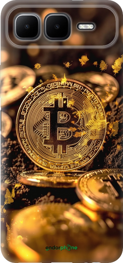 Силіконовий чехол Золота лихоманка біткойна для Infinix Smart 10 PLus - 6089u-4108 изображение 