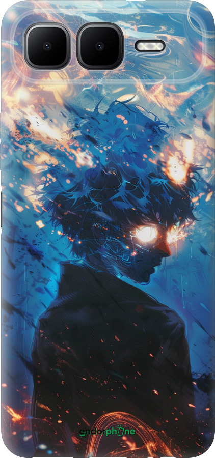 Силиконовый чехол Сатору Годжо для Infinix Smart 10 PLus - 6129u-4108 изображение 