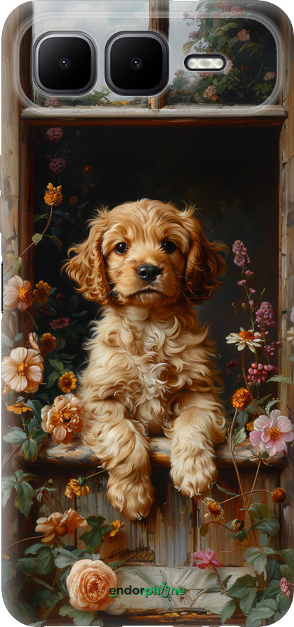 Силіконовий чехол Цуценя cocker spaniel для Infinix Smart 10 PLus - 6136u-4108 изображение 