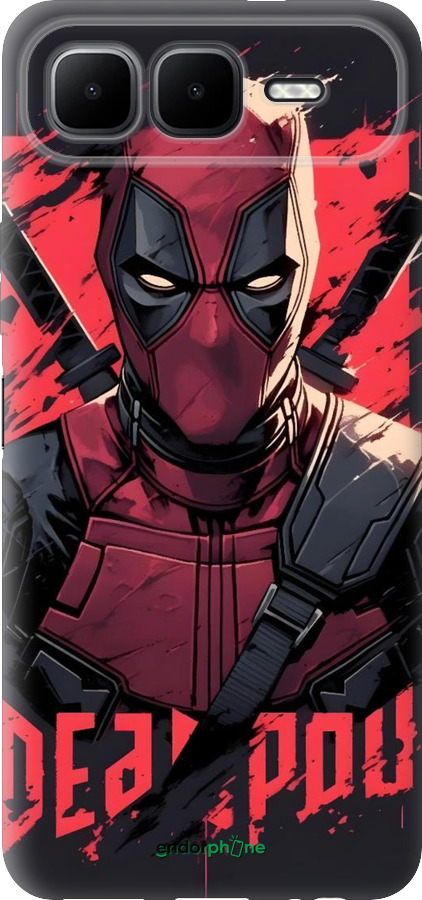 Силиконовый чехол Дедпул для Infinix Smart 10 PLus - 6293u-4108 изображение 