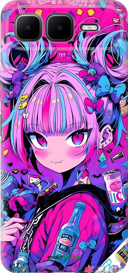 Силиконовый чехол Аниме милаха для Infinix Smart 10 PLus - 6314u-4108 изображение 