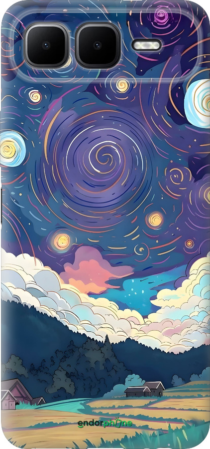 Силиконовый чехол Креативный арт для Infinix Smart 10 PLus - 6322u-4108 изображение 