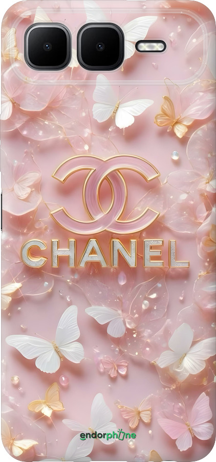 Силиконовый чехол Шанель для Infinix Smart 10 PLus - 6366u-4108 изображение 