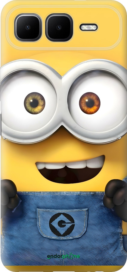 Силиконовый чехол Миньон для Infinix Smart 10 PLus - 6389u-4108 изображение 