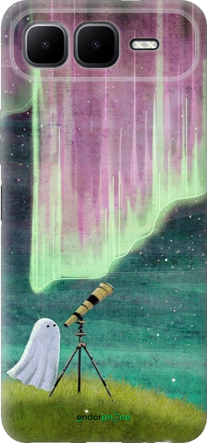 Силіконовий чехол Привид та зірки для Infinix Smart 10 PLus - 6443u-4108 изображение 