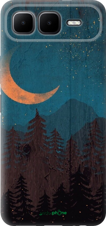 Силиконовый чехол Звездный лес для Infinix Smart 10 PLus - 6480u-4108 изображение 