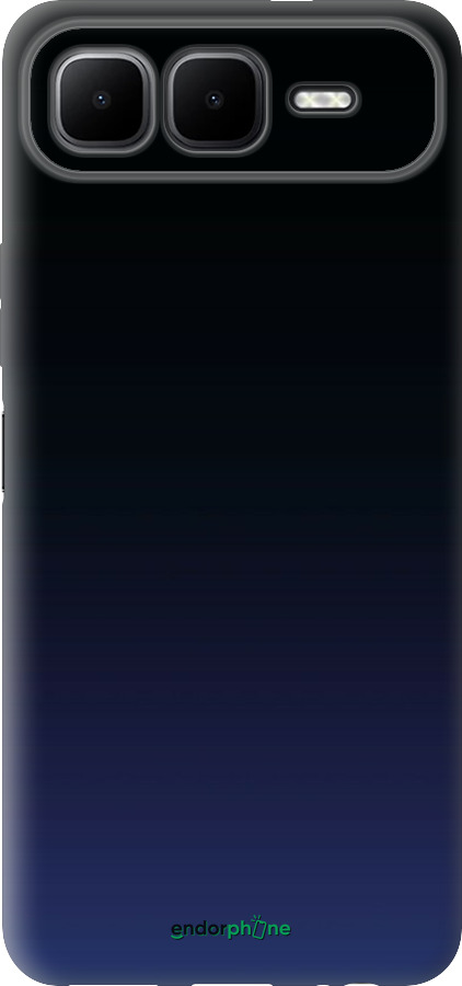 Силиконовый чехол Градиент в тёмно - синем стиле для Infinix Smart 10 PLus - 6542u-4108 изображение 