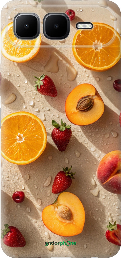 Силиконовый чехол Фрукты 3 для Infinix Smart 10 PLus - 6703u-4108 изображение 