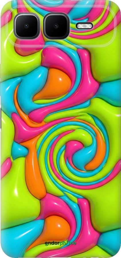 Силиконовый чехол Y2K Jelly Dream для Infinix Smart 10 PLus - 6780u-4108 изображение 