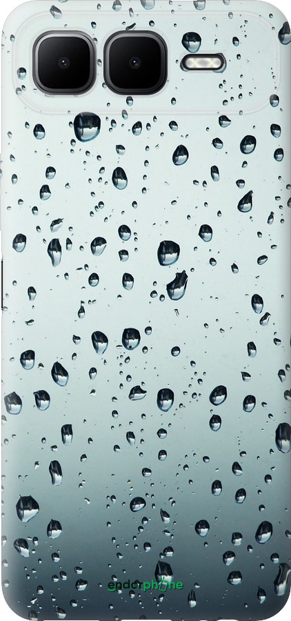 Силиконовый чехол Стекло в каплях для Infinix Smart 10 PLus - 848u-4108 изображение 