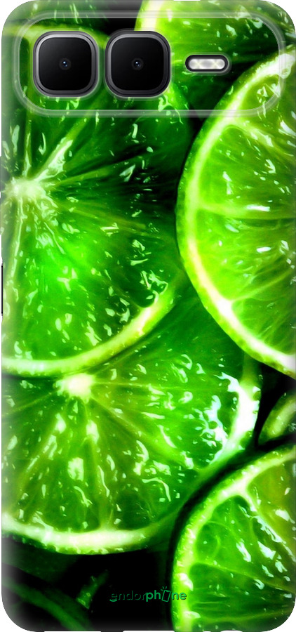 Силіконовий чехол Зелені часточки лимона для Infinix Smart 10 PLus - 852u-4108 изображение 