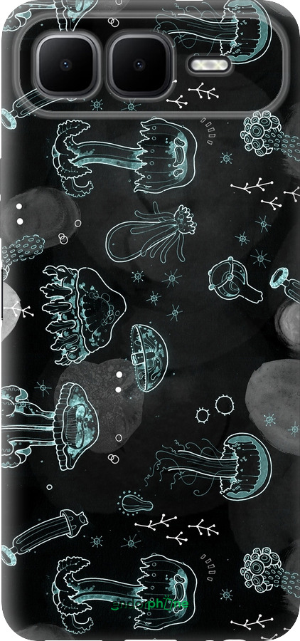 Силиконовый чехол Медузы для Infinix Smart 10 PLus - 906u-4108 изображение 