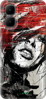 Силиконовый чехол Лицо девушки для Infinix Smart 10 - 1162u-4104 изображение 