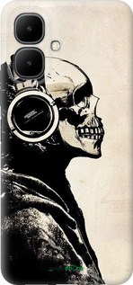 Силиконовый чехол Скелет-меломан v2 для Infinix Smart 10 - 1200u-4104 изображение 