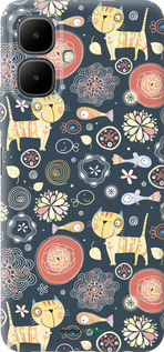 Силиконовый чехол Котята v4 для Infinix Smart 10 - 1224u-4104 изображение 