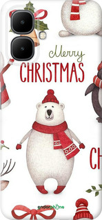 Силиконовый чехол Merry Christmas для Infinix Smart 10 - 4106u-4104 изображение 