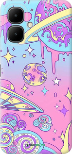 Силиконовый чехол Розовая галактика для Infinix Smart 10 - 4146u-4104 изображение 