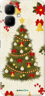 Силиконовый чехол Новогодняя елка для Infinix Smart 10 - 4198u-4104 изображение 
