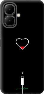 Силиконовый чехол Подзарядка сердца для Infinix Smart 10 - 4274u-4104 изображение 