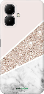 Силиконовый чехол Пастельный мрамор для Infinix Smart 10 - 4342u-4104 изображение 