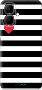 Силиконовый чехол Черно-белые полосы для Infinix Smart 10 - 4461u-4104 изображение 