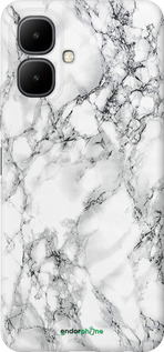 Силиконовый чехол Мрамор белый для Infinix Smart 10 - 4480u-4104 изображение 