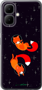 Силиконовый чехол 'Лисички в космосе' для Infinix Smart 10 изображение 8