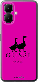 Силиконовый чехол Гуси для Infinix Smart 10 - 4561u-4104 изображение 