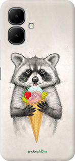 Силиконовый чехол Енотик с мороженым для Infinix Smart 10 - 4602u-4104 изображение 