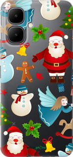 Силиконовый чехол Новогодний 1 для Infinix Smart 10 - 4614u-4104 изображение 