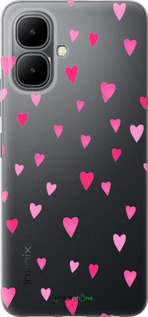 Силиконовый чехол Сердечки 2 для Infinix Smart 10 - 4763u-4104 изображение 