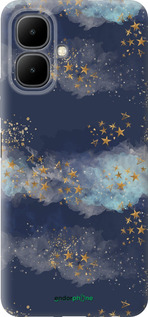 Силиконовый чехол Ночь золотые звезды для Infinix Smart 10 - 5421u-4104 изображение 