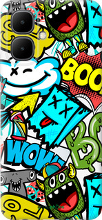 Силиконовый чехол Стикеры v4 для Infinix Smart 10 - 5508u-4104 изображение 